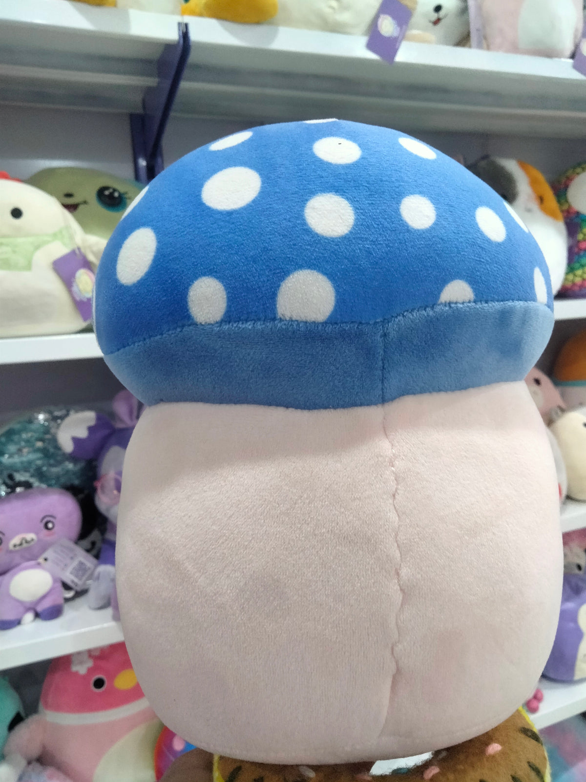 Squishmallows Plush Toy Featuring a Blue Mushroom.