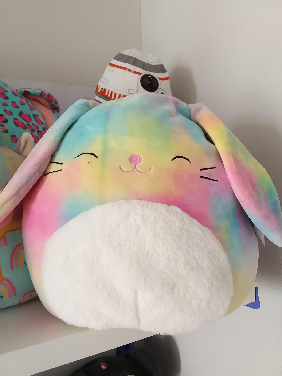 Squishmallows Candy the Rainbow Bunny plush toy,