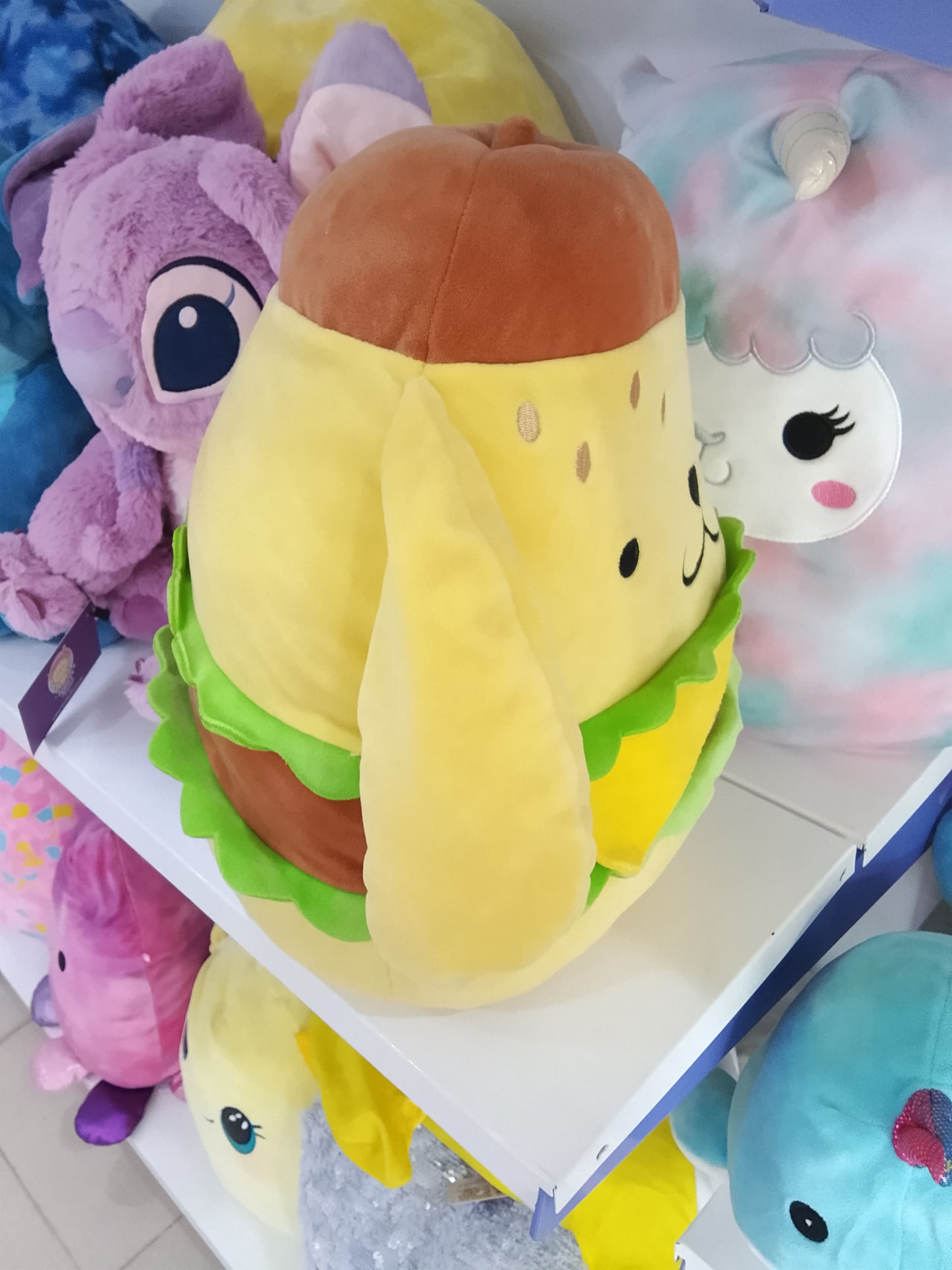 Pompompurin Burger from the Squishmallow Plush Toy.