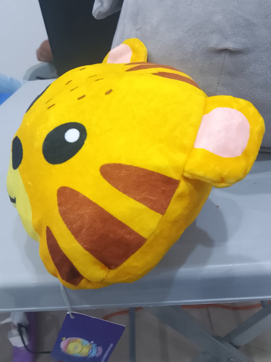 Reversible tiger plush toy.