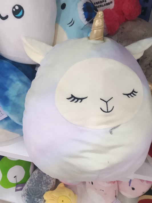 Squishmallows Yareli the Llama plush toy with a pastel tie-dye design.