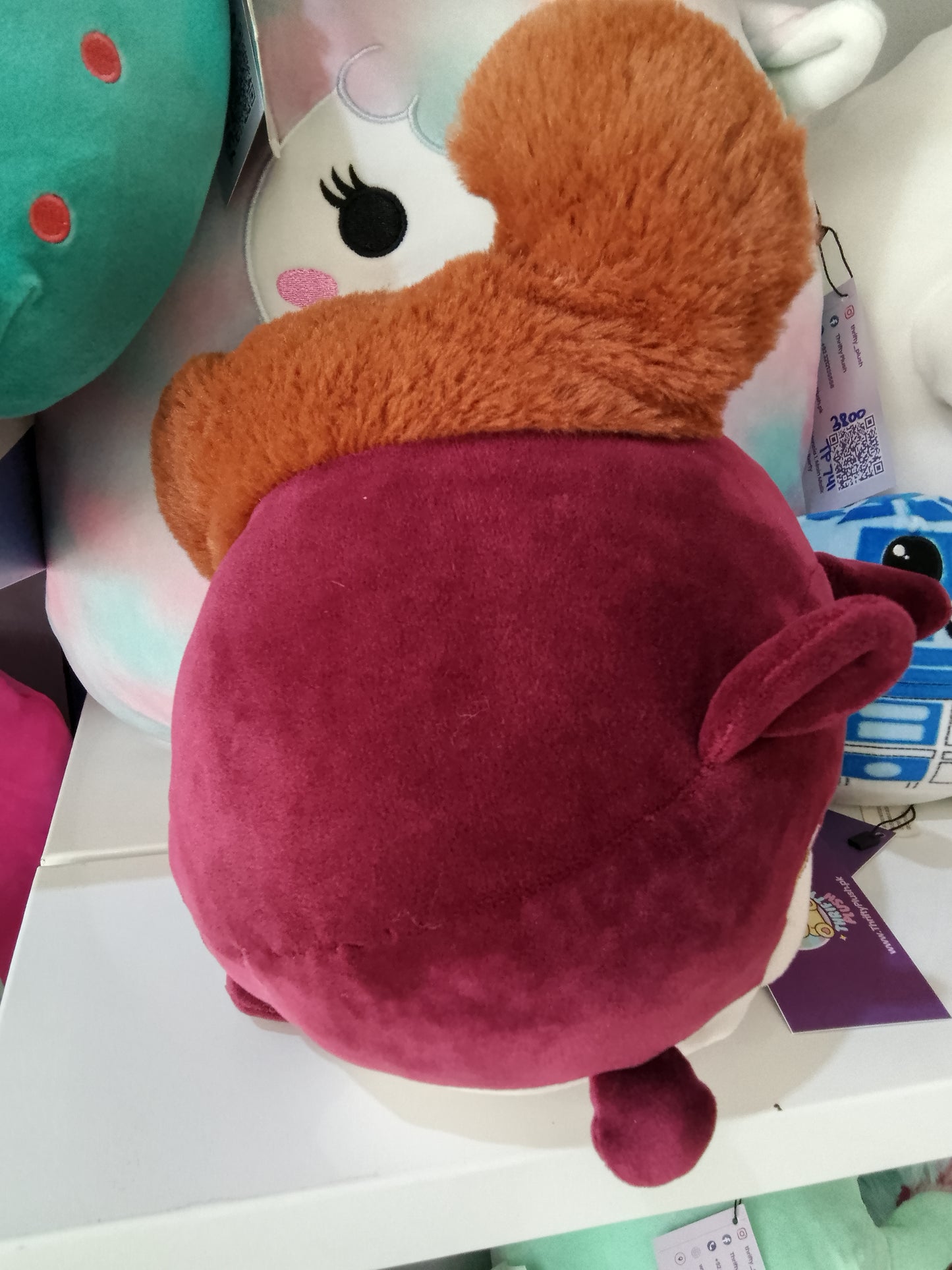 Soft stuffed animal or plush pillow.