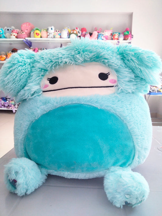 Squishmallows plush toy, specifically Joelle the Bigfoot