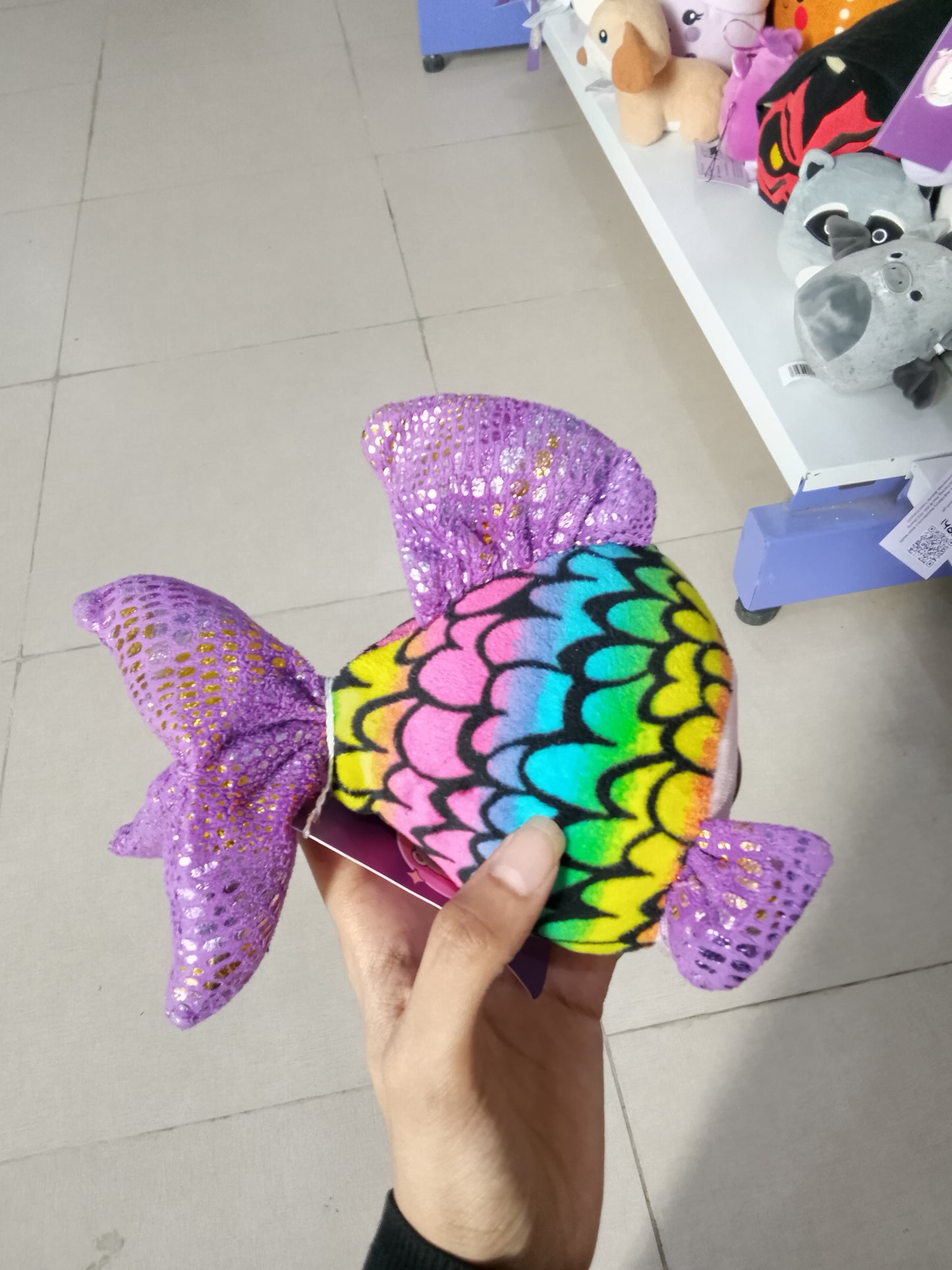 Flippy, a fish from the Ty Beanie Boos collection.