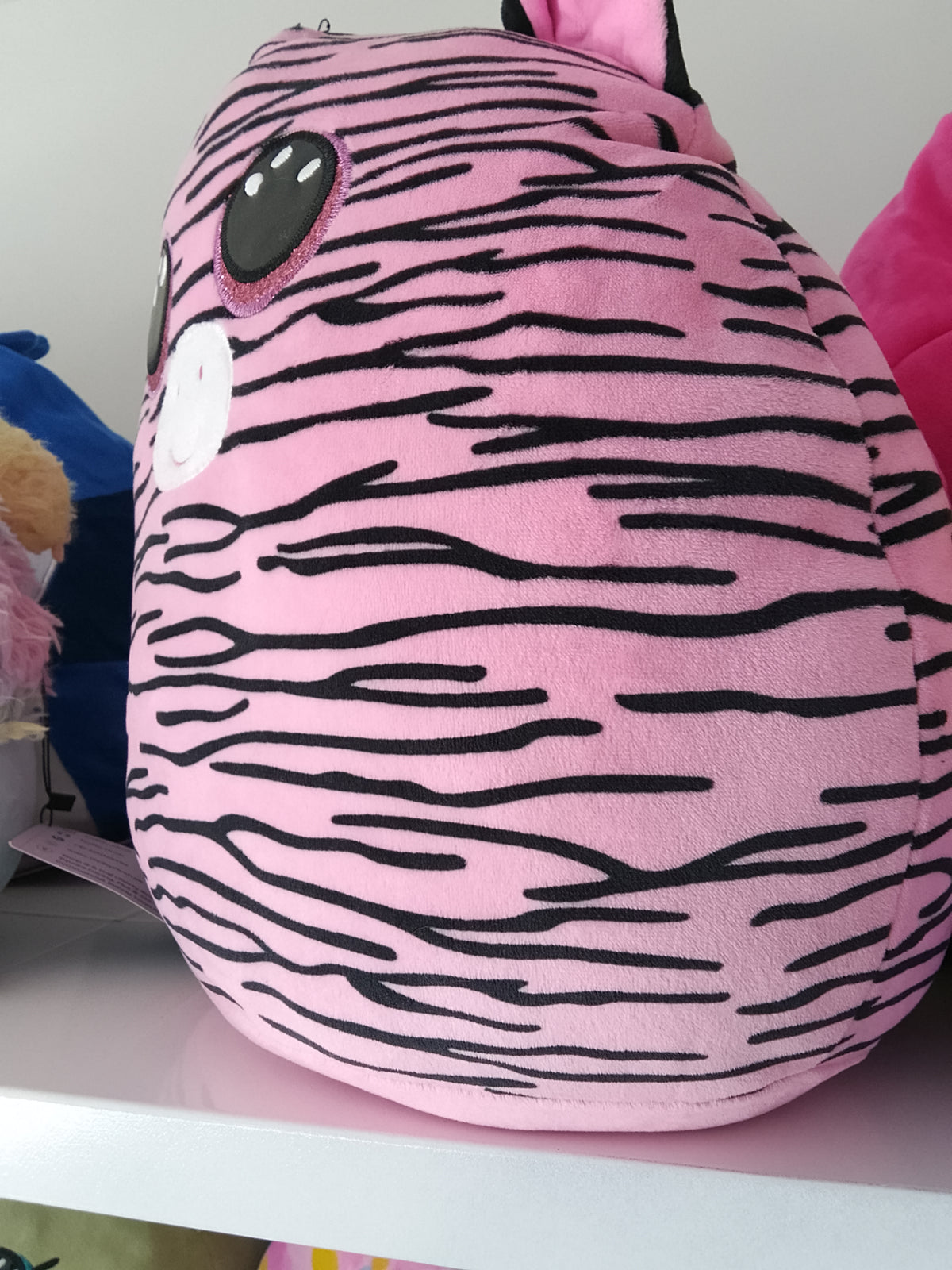 Zoey the Zebra from the Ty Squish-A-Boo collection.