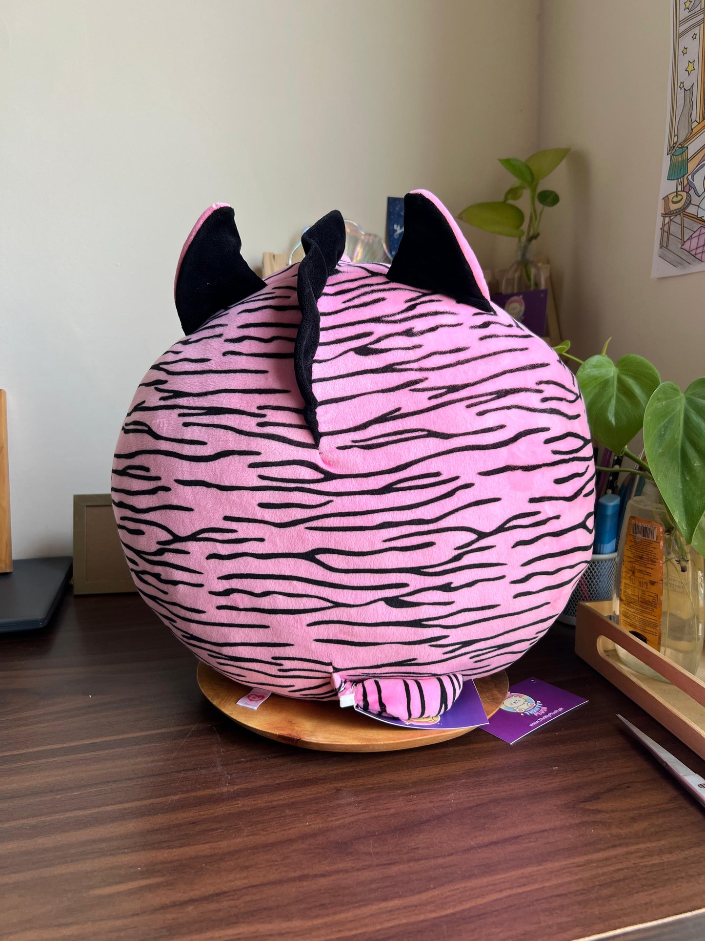 Ty Squish-A-Boos Zoey the Pink Zebra plush toy.