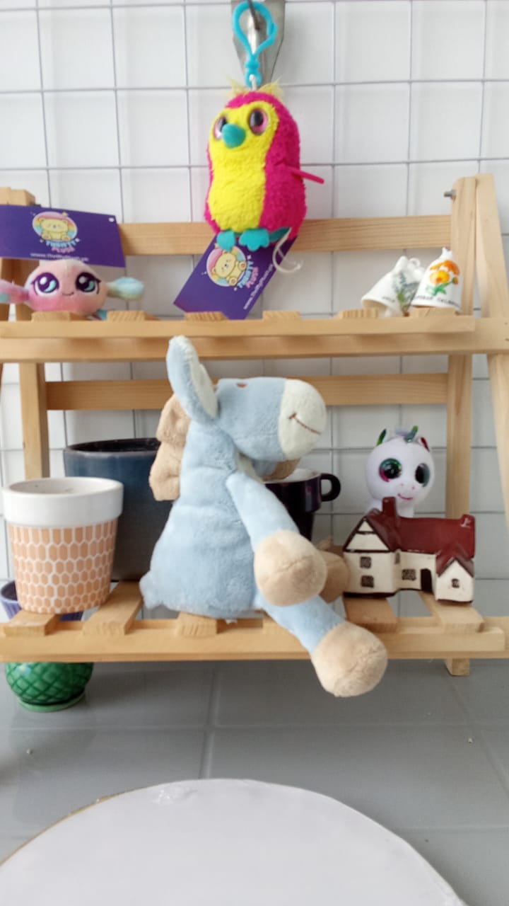 Noukies Blue Donkey Horse Pony Plushie