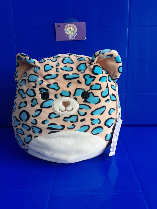 Squishmallows Plushie Toy, specifically Liv The Teal Leopard. 