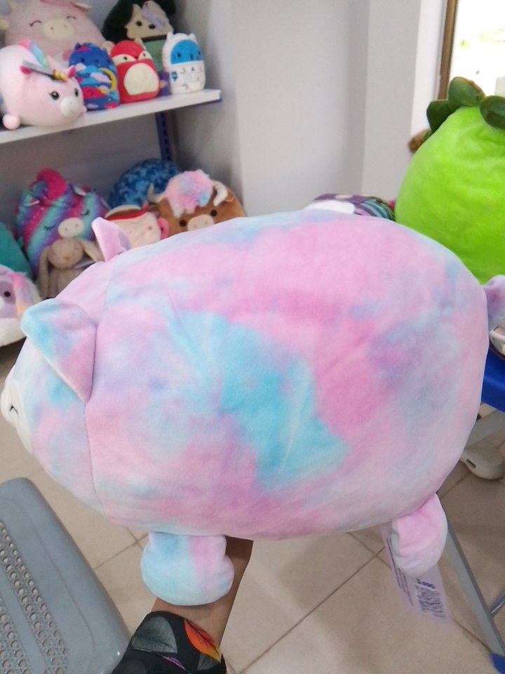 Squishmallows Lana the Rainbow Lamb Sleepamallow plush toy.