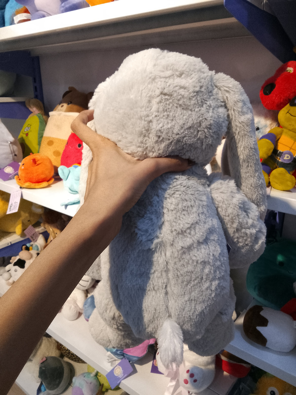 Bashful Silver Bunny Plush toy
