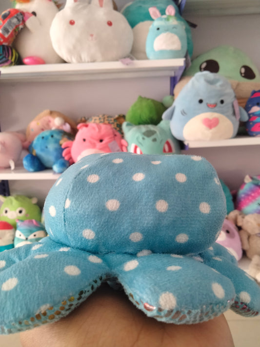 Reversible octopus plush toy,