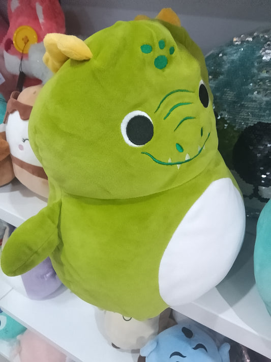 Squishmallows green dinosaur character plush toy