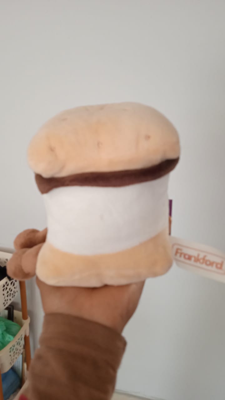 Palm Pals brand Aurora plush toy.