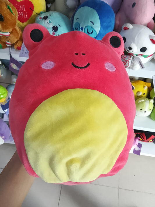 Squishmallows plush toy featuring the character Obu the Red Frog.