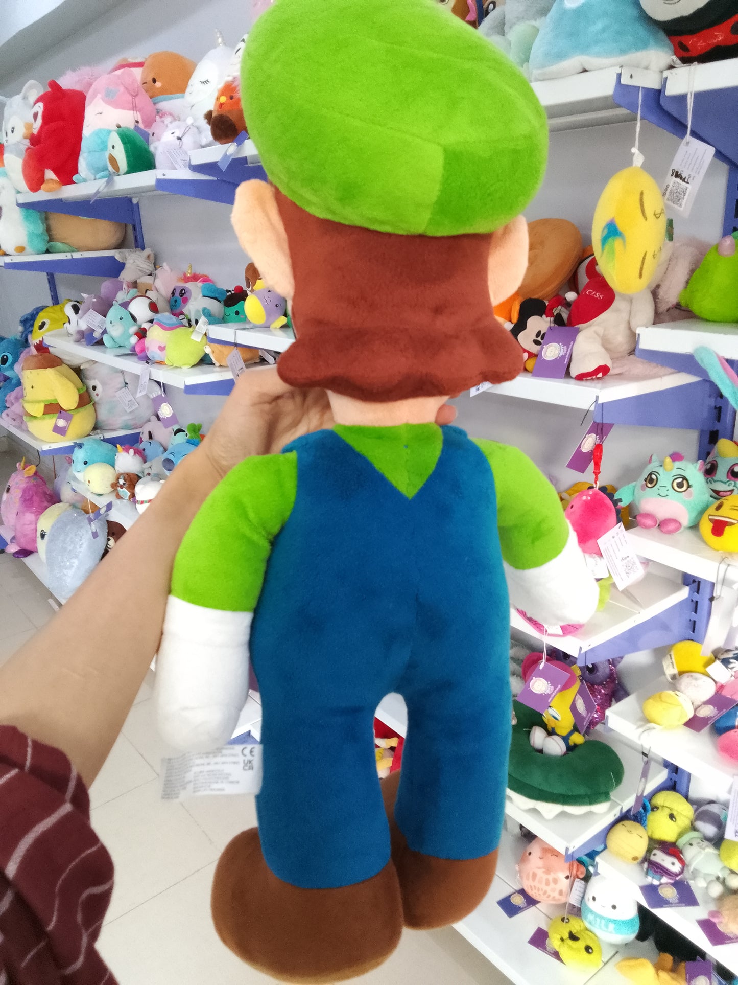 Nintendo Super Mario Luigi plush toy.