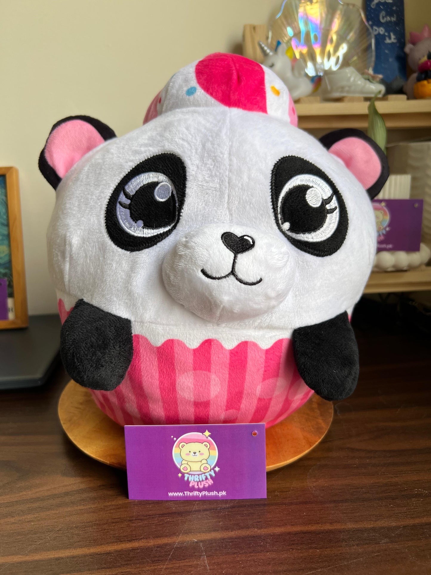 Bensons Cup Cake Panda Cute Plush Soft Toy 28cm