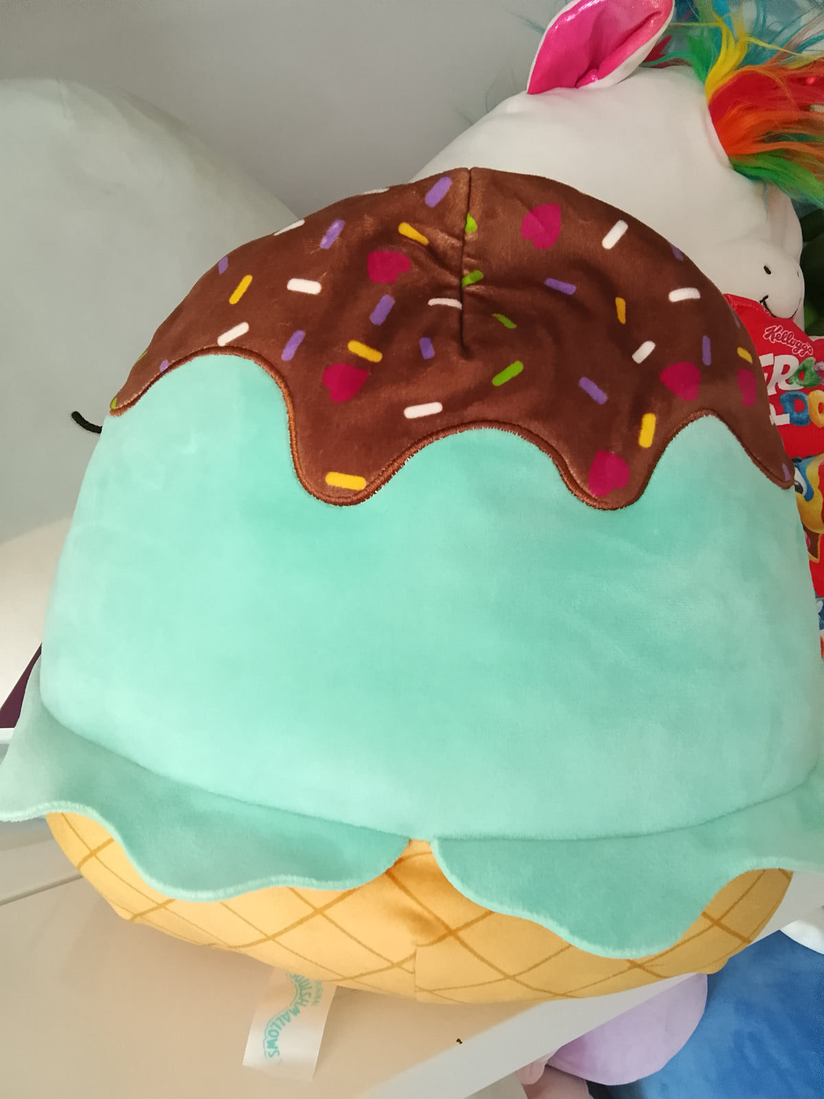 Squishmallows Maya the Mint Ice Cream Sundae plush toy