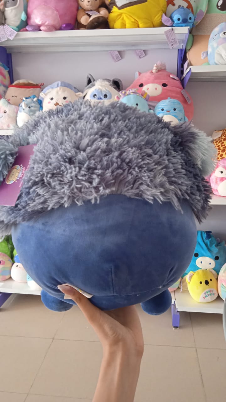 Dani the Navy Blue Bigfoot from the Squishmallows brand.