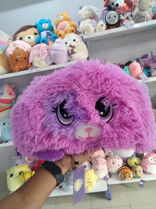 This is a Fluffaluff reversible purple plush pet.