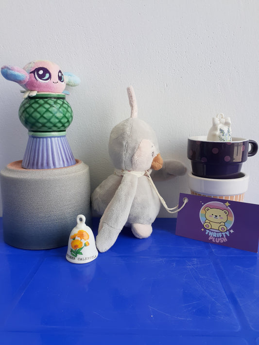 Nattou Mini Musical Penguin Sasha, Lulaby "La-Le-Lu", 23 cm, Pauline and Sasha, Light Grey/Pink