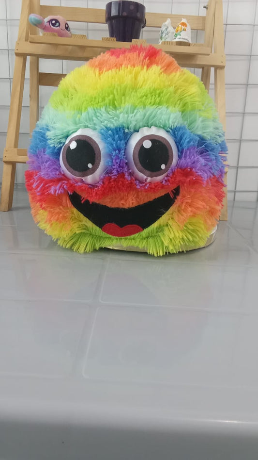 Rainbow Fluffy Ball, Also Known As A Fuzz Ball