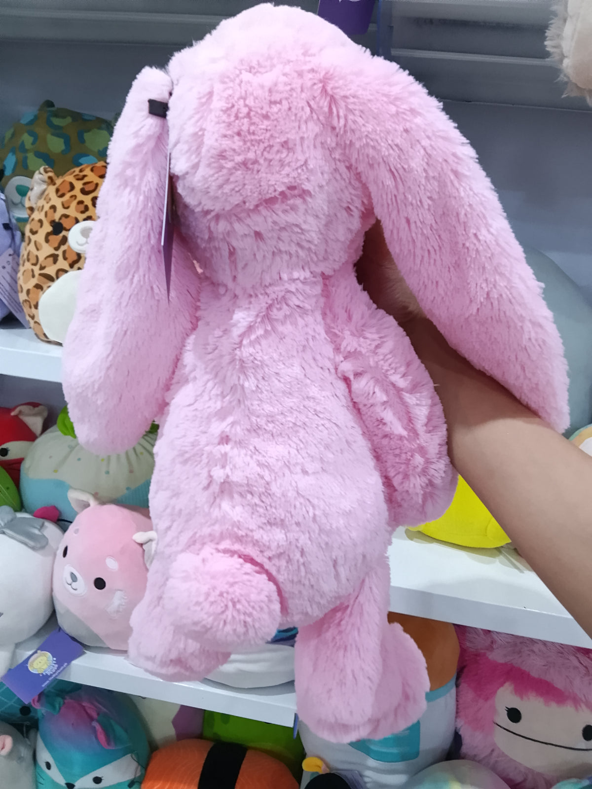 Jellcat bashful Pink Bunny plush toy.