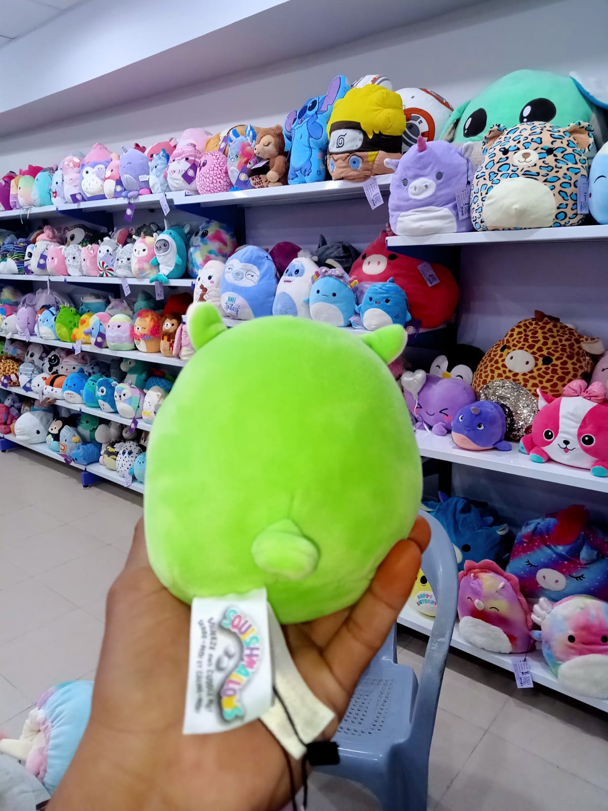 Jim the Alpaca, a character from the Squishmallows brand by Kellytoy.