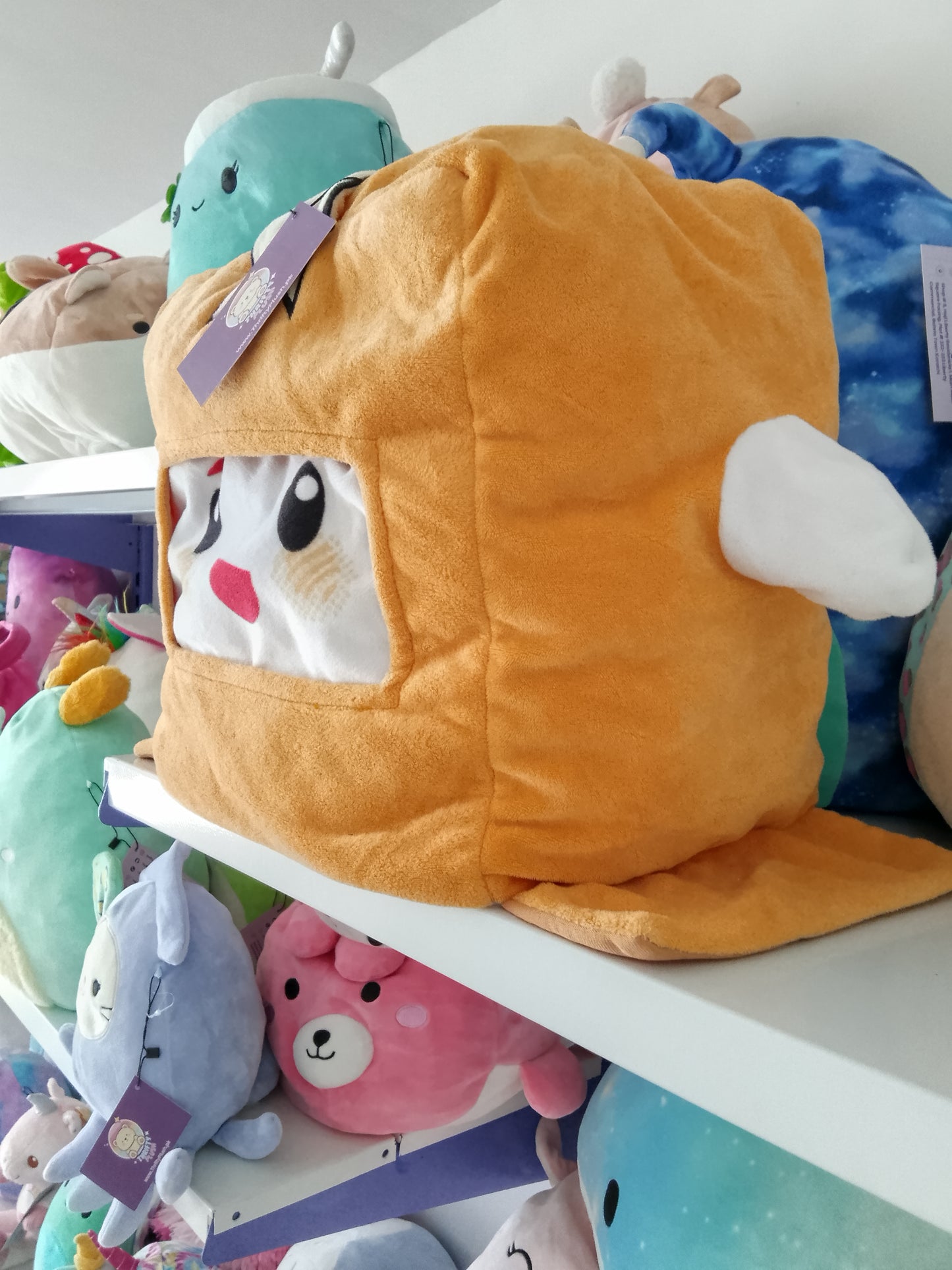 LankyBox Boxy plush toy.