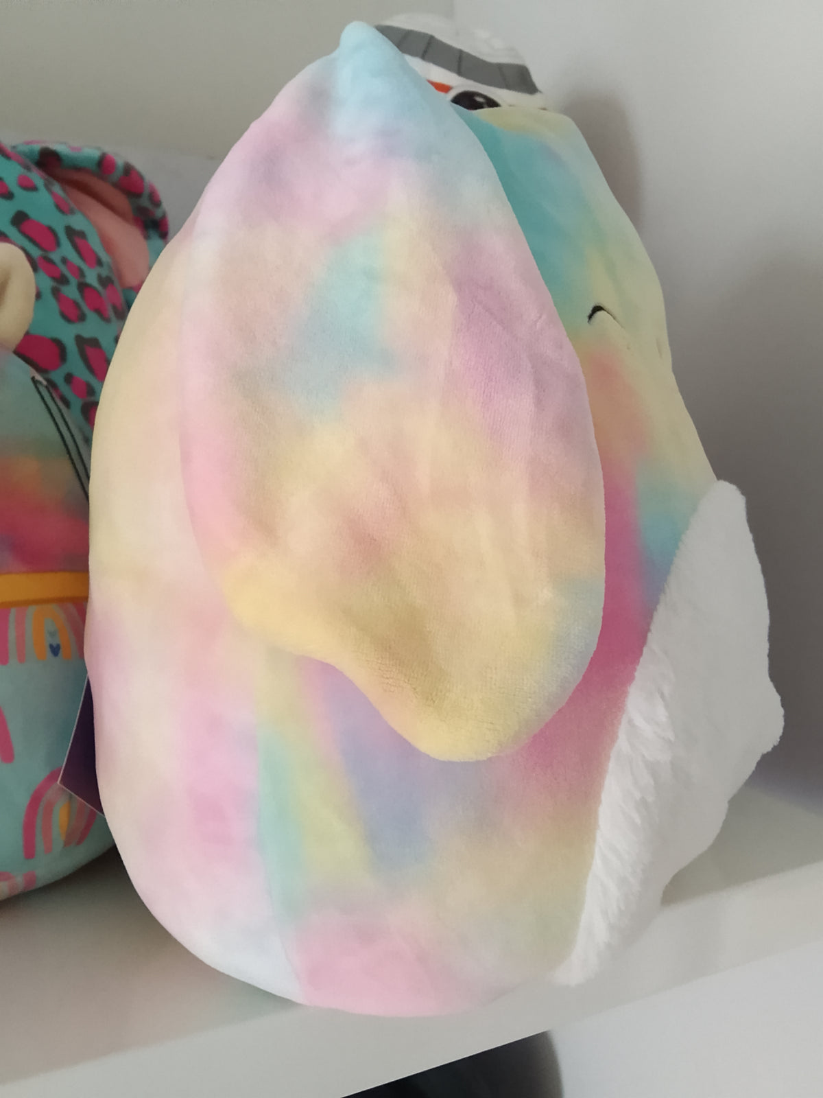 Squishmallows Candy the Rainbow Bunny plush toy,