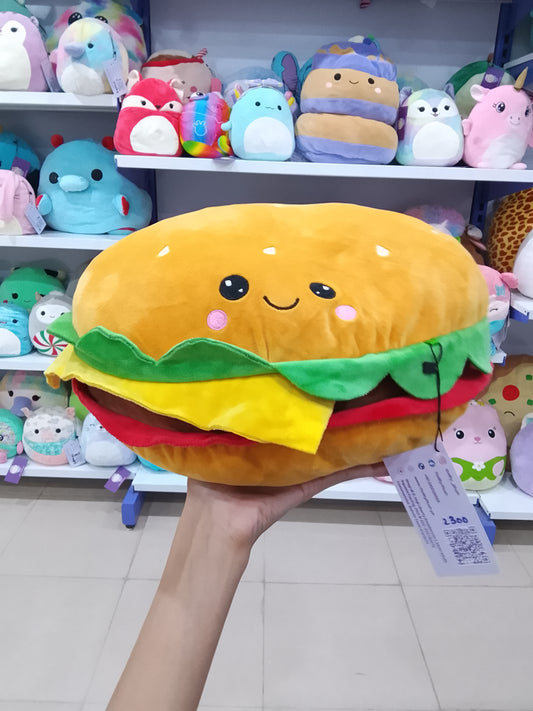 Squishmallow  Cheeseburger Plush Toy.