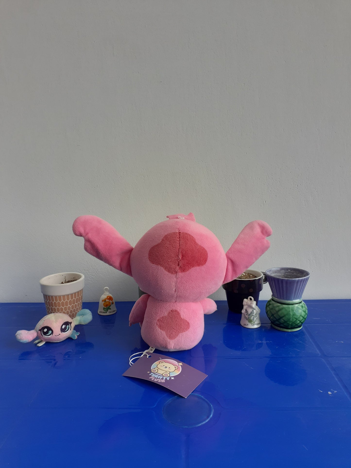 Pink Plushie of Angel, A Character From Disney's Lilo & Stitch.