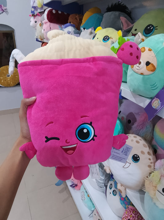 Shopkins Berry Smoothie Bean Plush Toy.