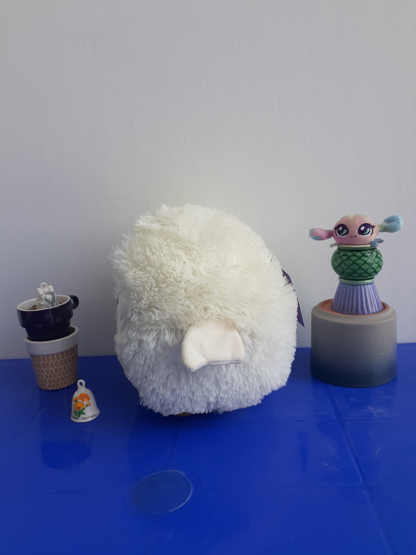 HB Leisure Holdings Ltd. Small Plush Soft White Fuzzy Snow Owl