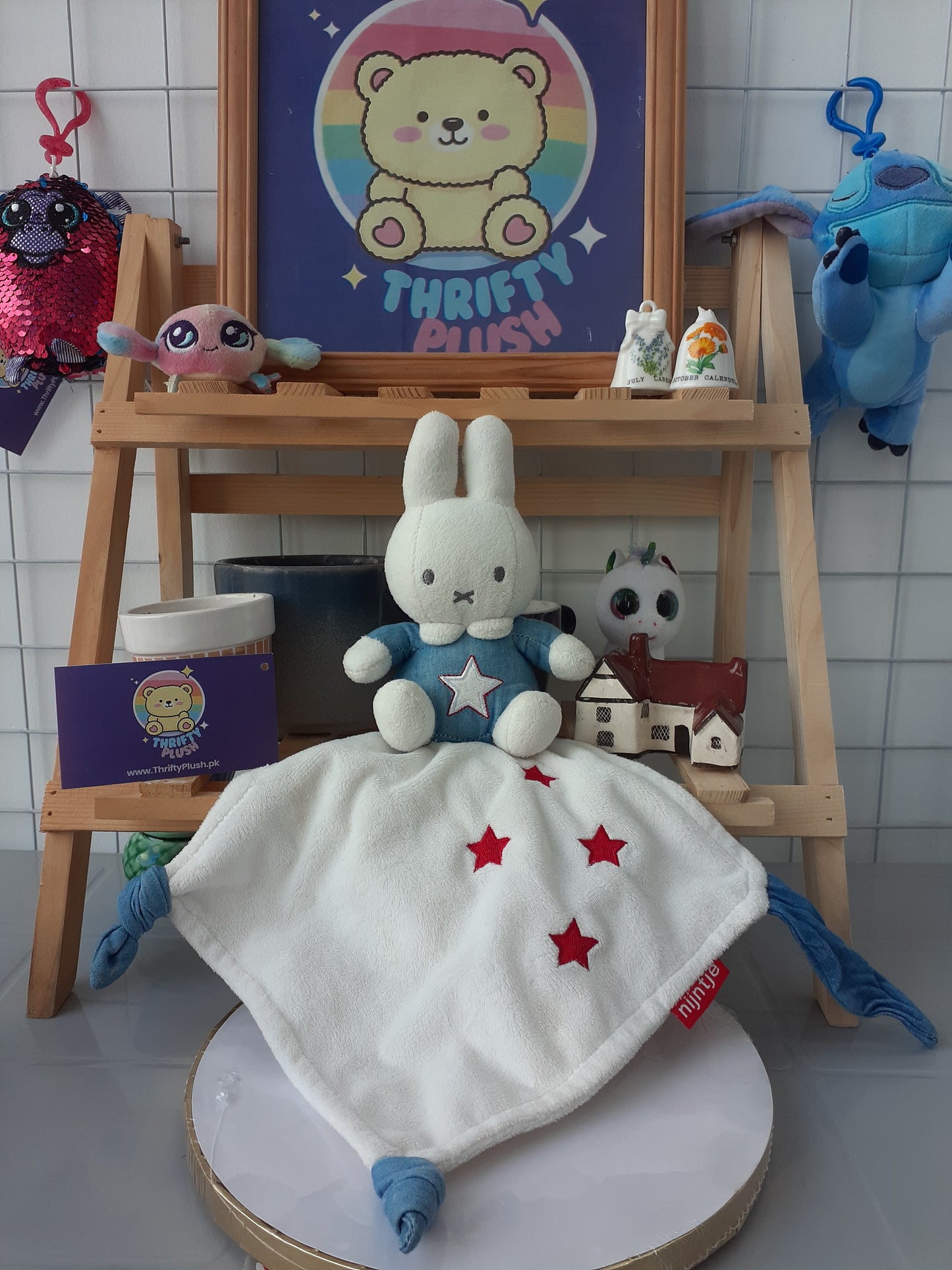 Miffy Blue Bunny Comforter, A Soft Toy