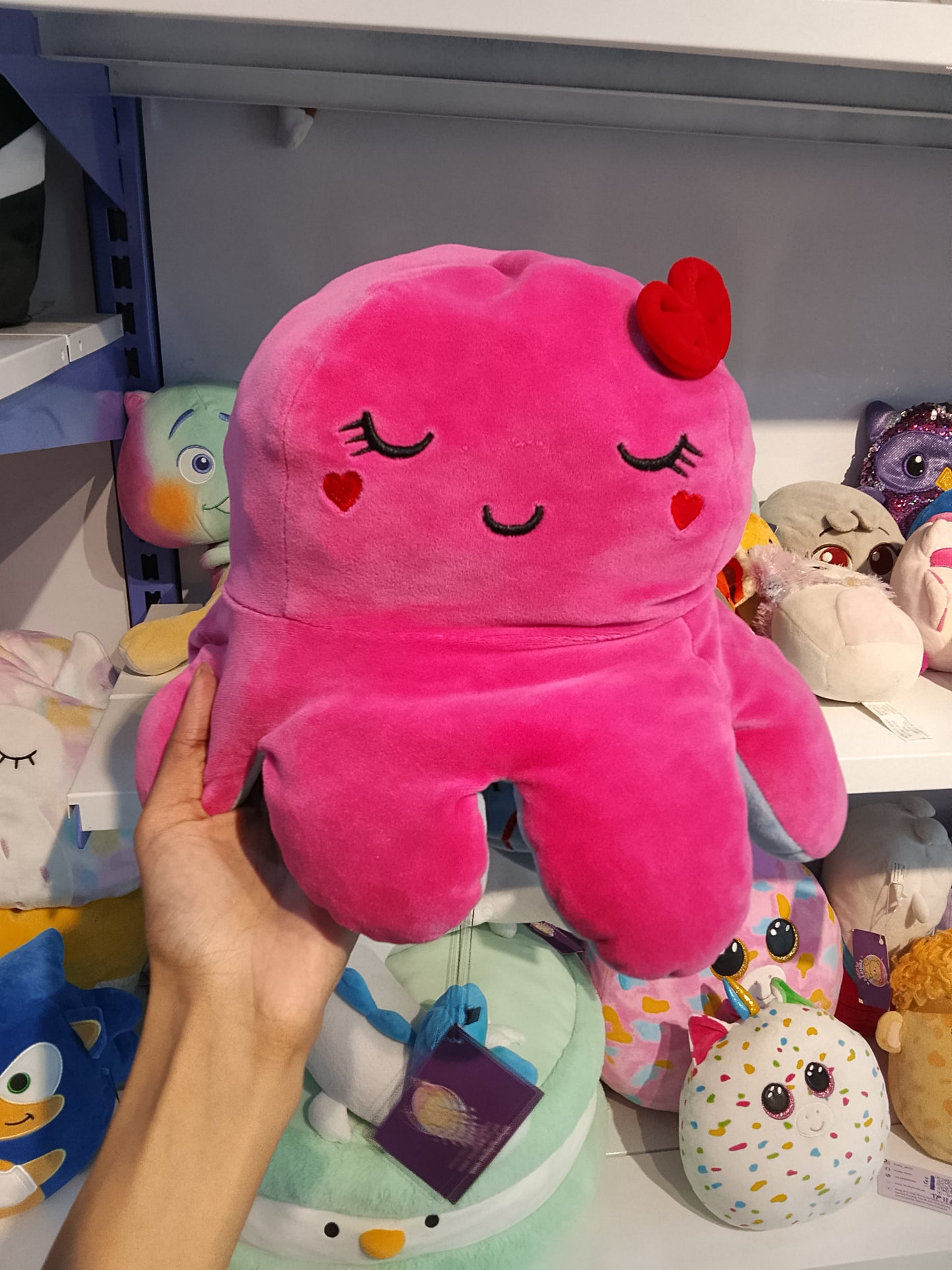 Reversible Octopus Plushie.