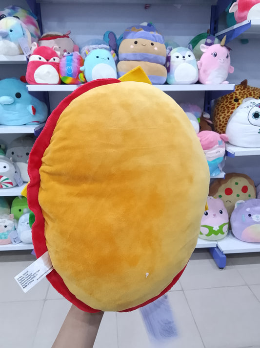 Squishmallow  Cheeseburger Plush Toy.