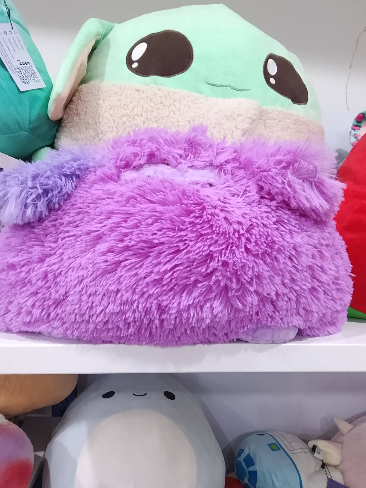 Cinnabun the Bunny purple plush toy.
