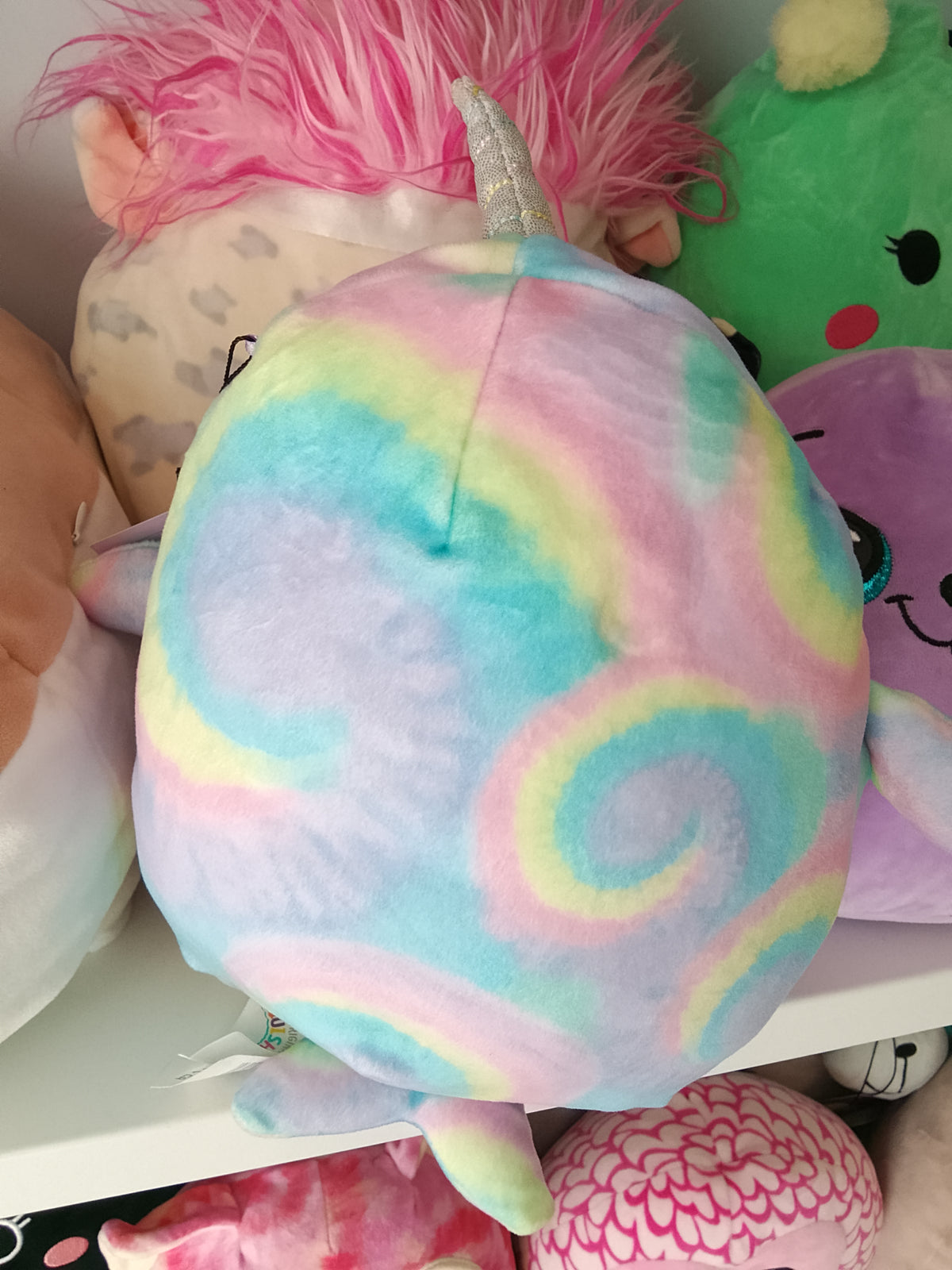 Ter, a narwhal Squishmallow specifically from the Valentine limited edition collection.