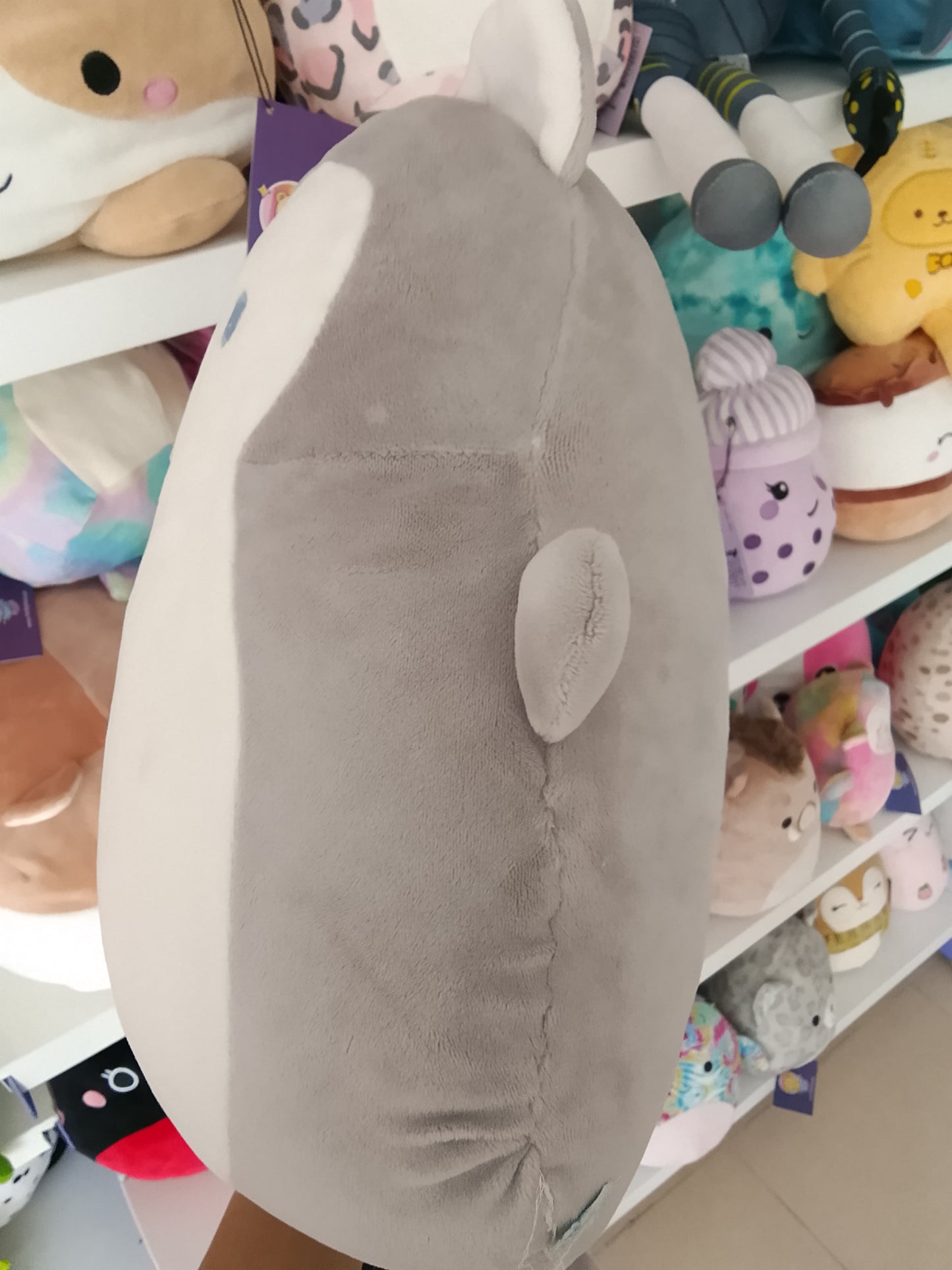 Plush Husky Hug Pillow from Daiso Japan