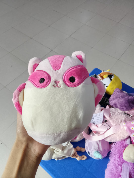 Squishmallows plush toy featuring the character Brixton the Sugar Glider in pink and white.