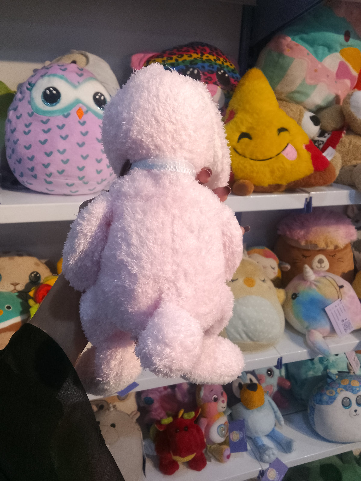 Light pink plush bunny plush toy