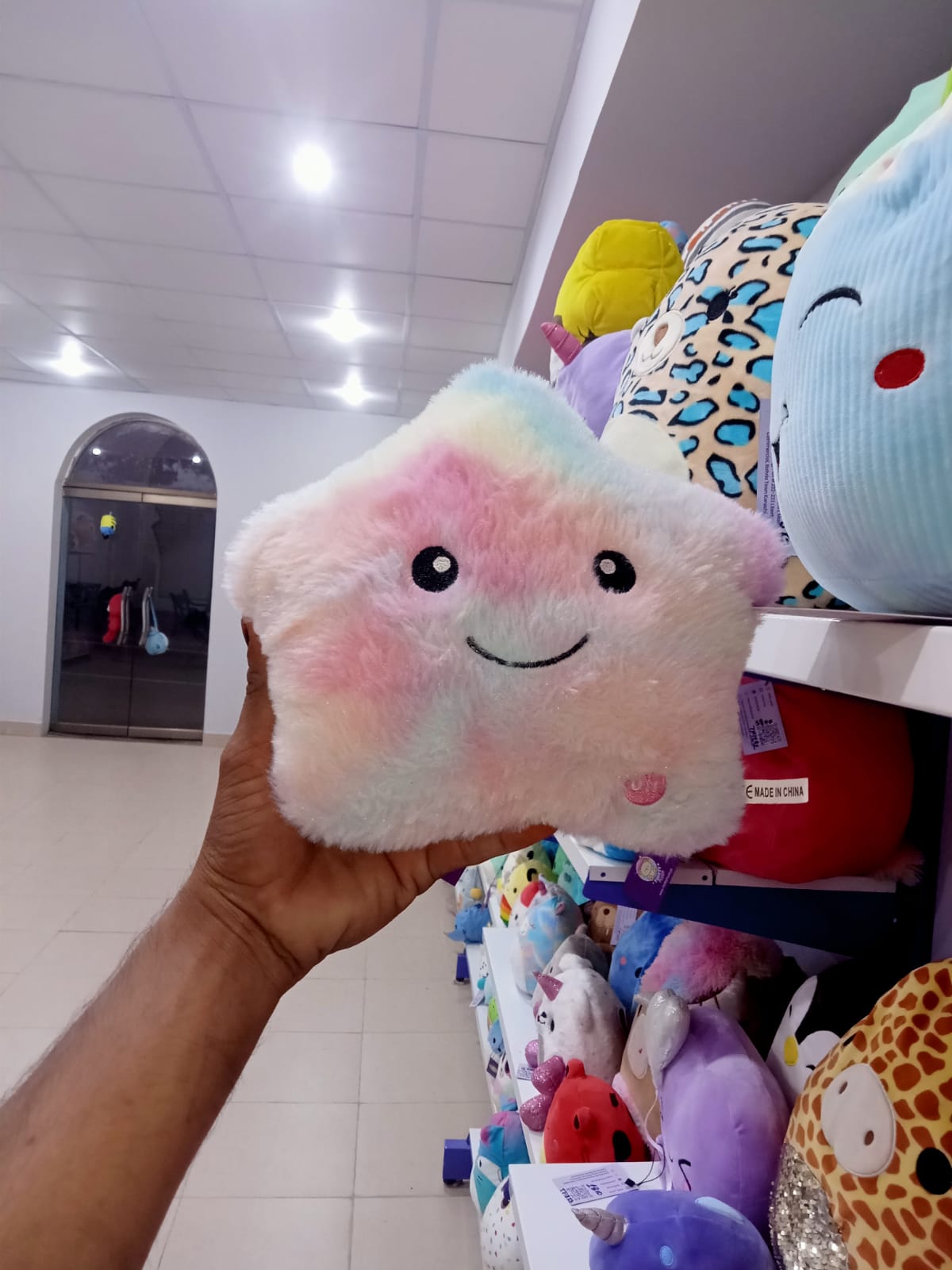 Luminous LED Star Plush Pillow.