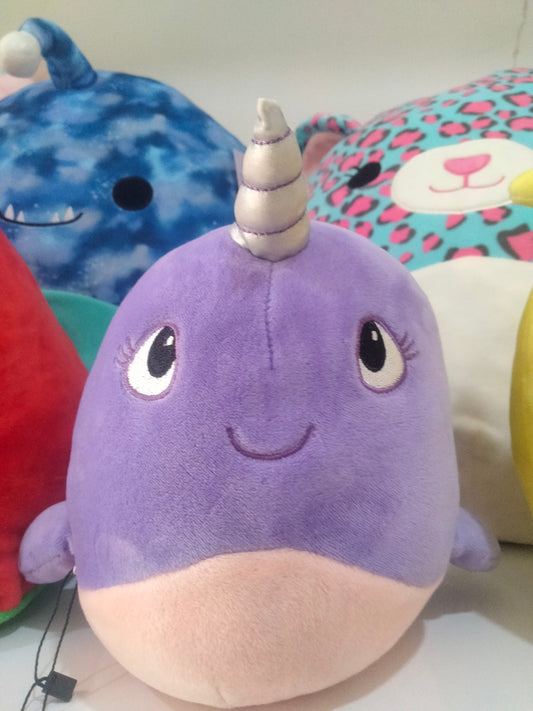 Animal Adventure Purple Narwhal Stuffed Animal.