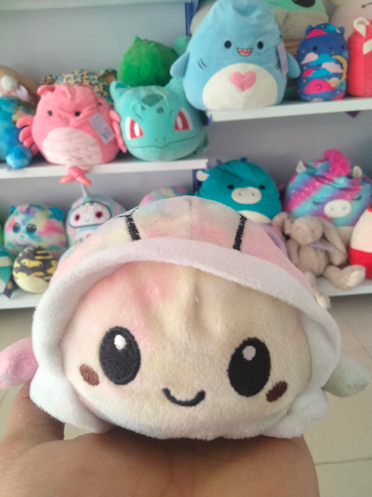 Reversible turtle plush toy,
