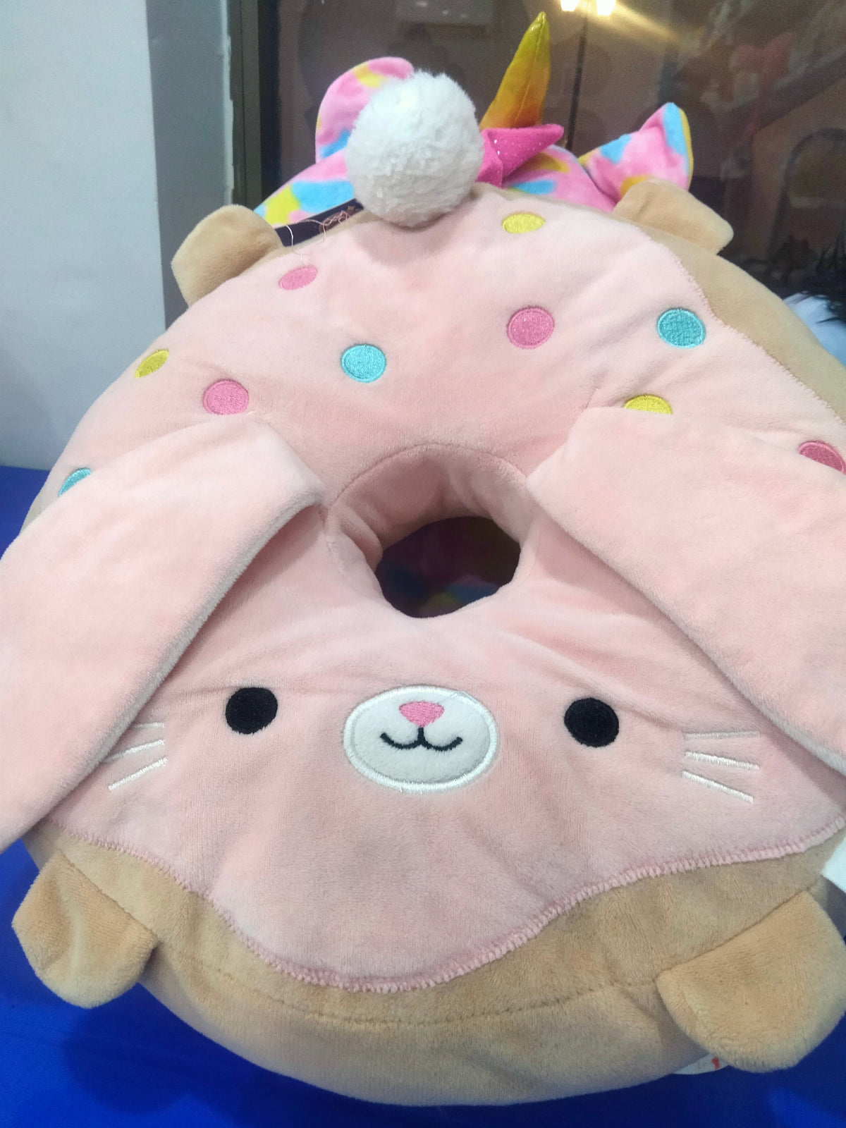 Tofu Cute Kawaii Animal Doughnut Plush Mini Cushion.