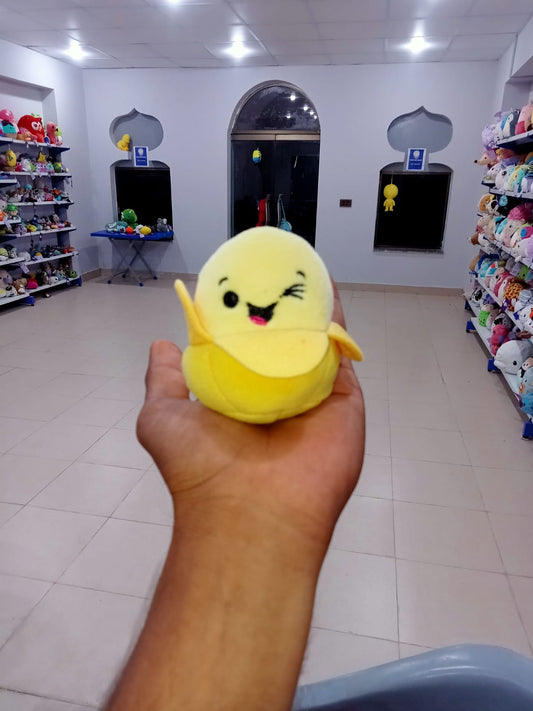 Junie the Banana, a popular character from the Squishmallows brand.