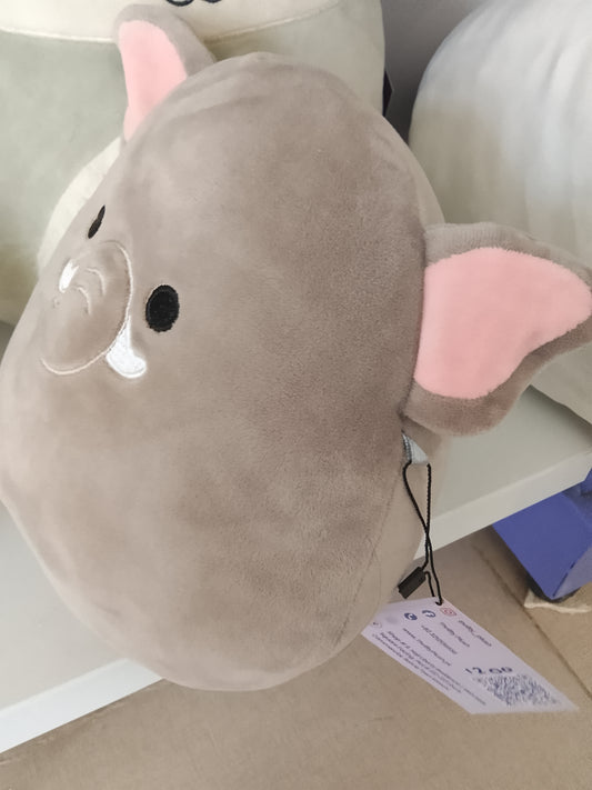 Kellytoy Squishmallows Mila the Elephant plush toy in a grey colorway.