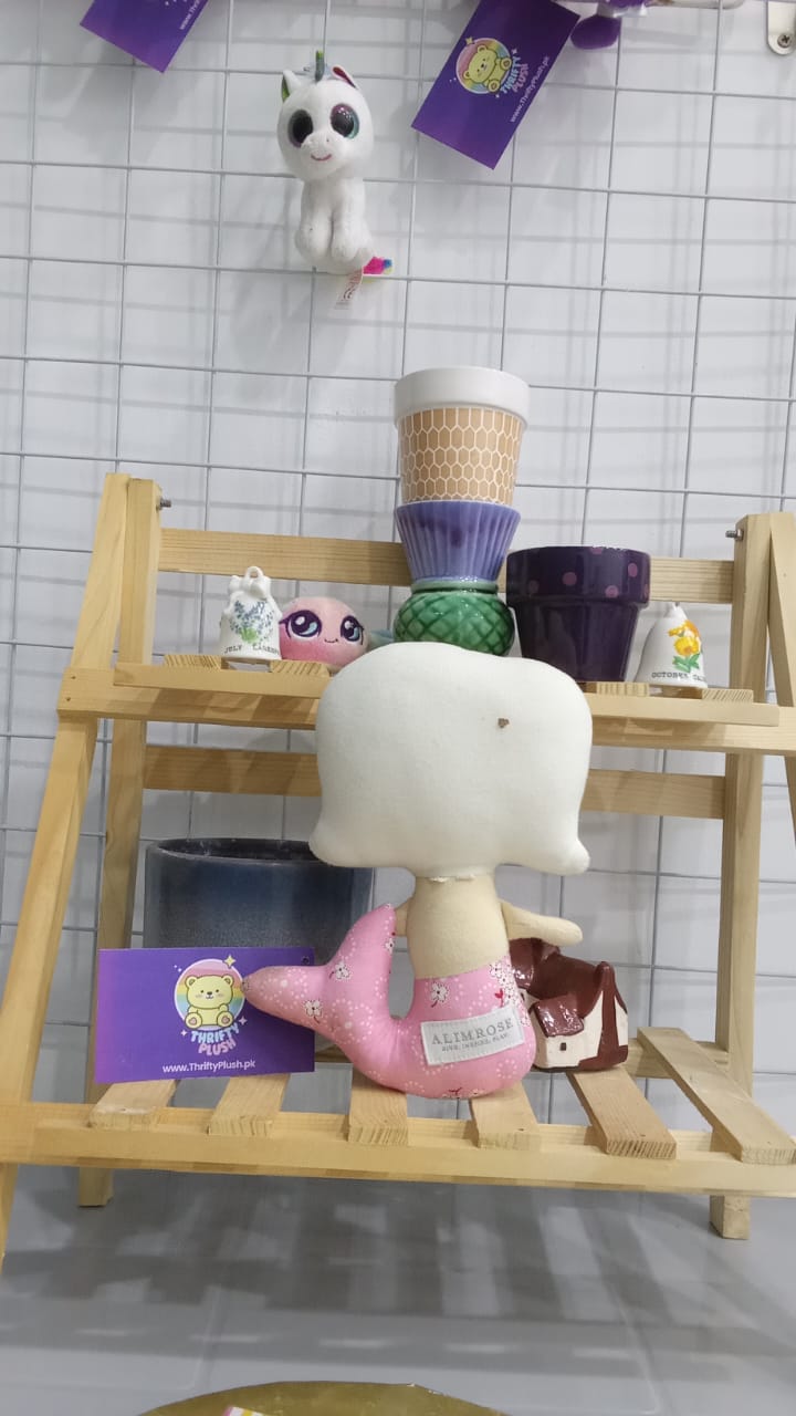 Mermaid Rattle, Pink Bouquet Plushie