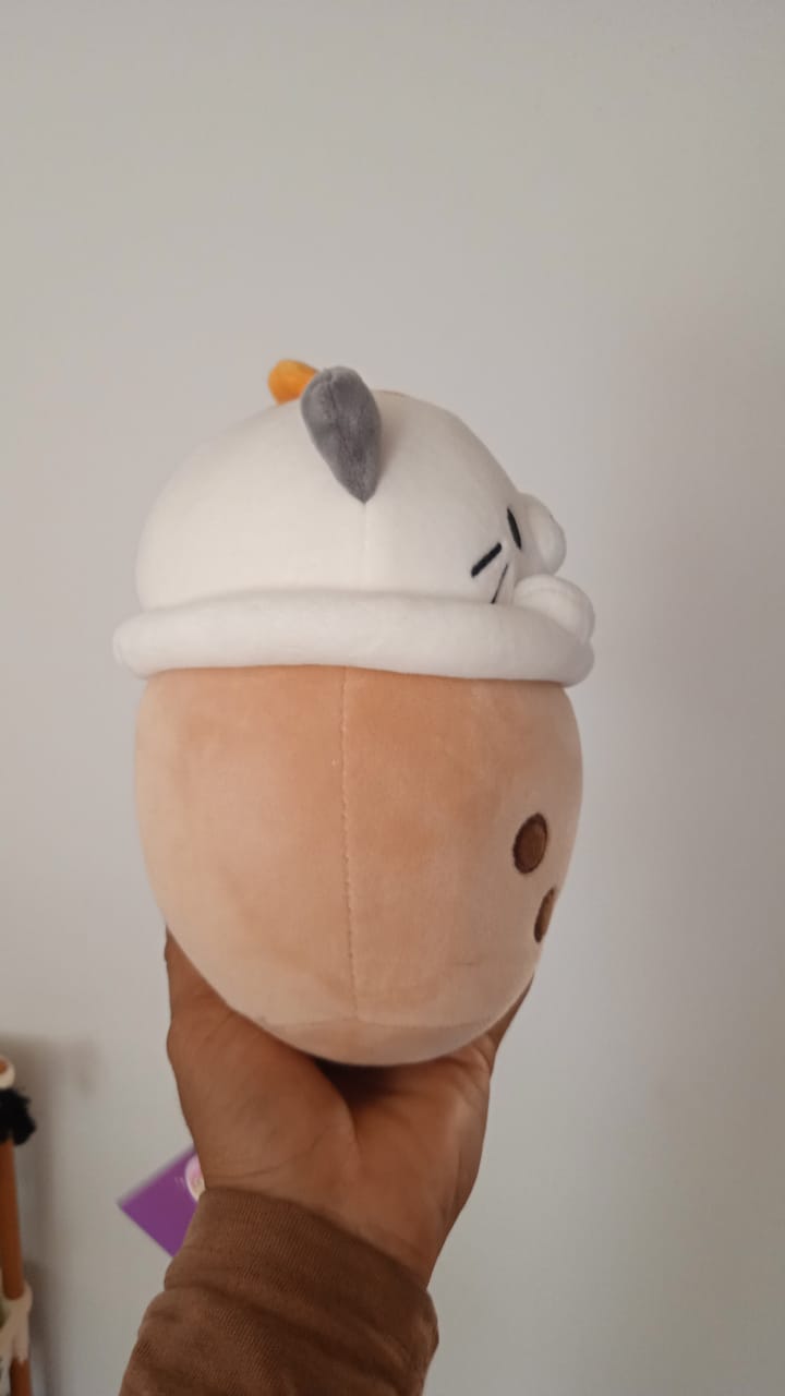 Takashoji Calico Boba Tea Cat Plush toy.