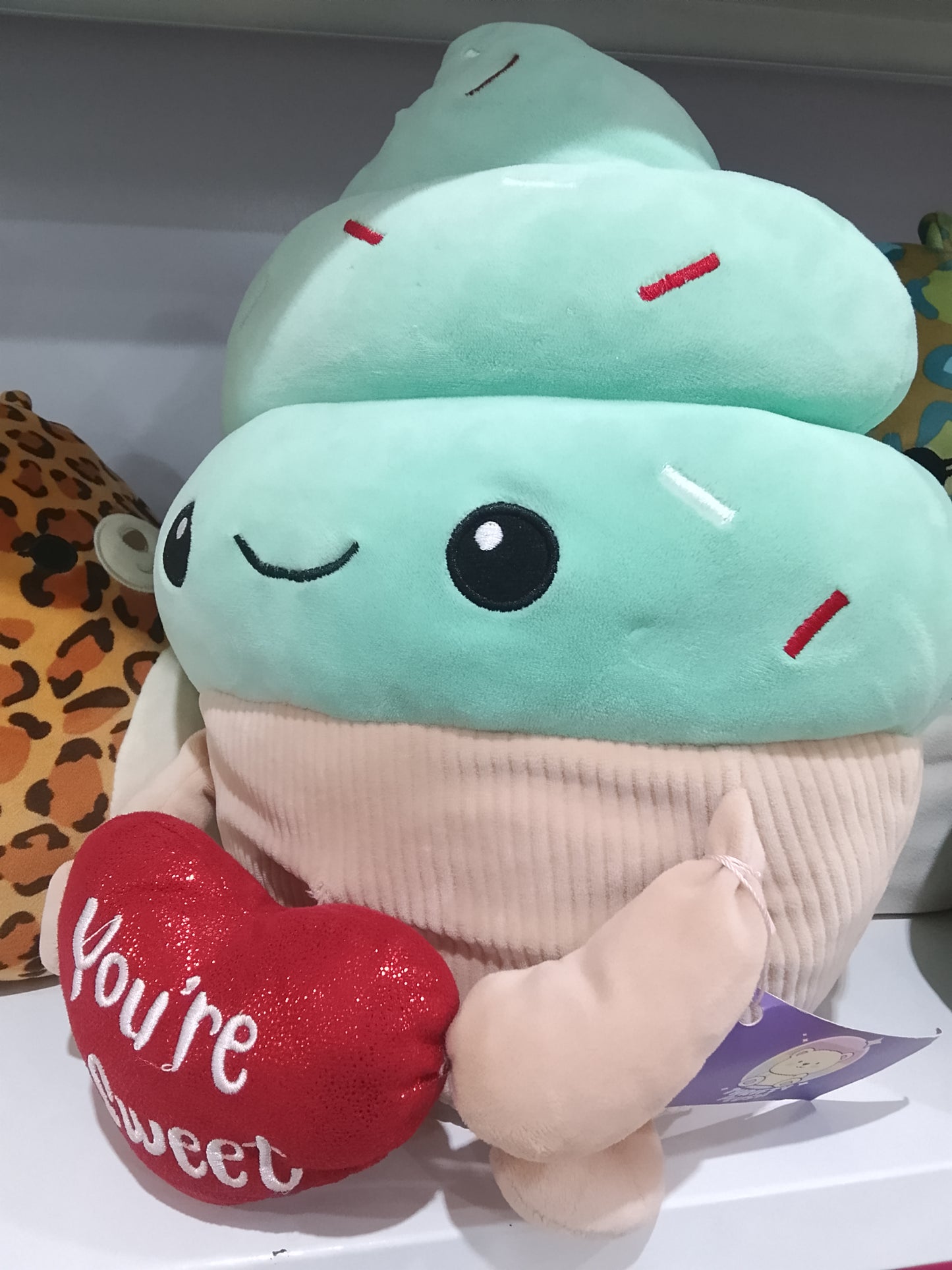 Squishmallow Maya the Mint Ice Cream Sundae plush toy